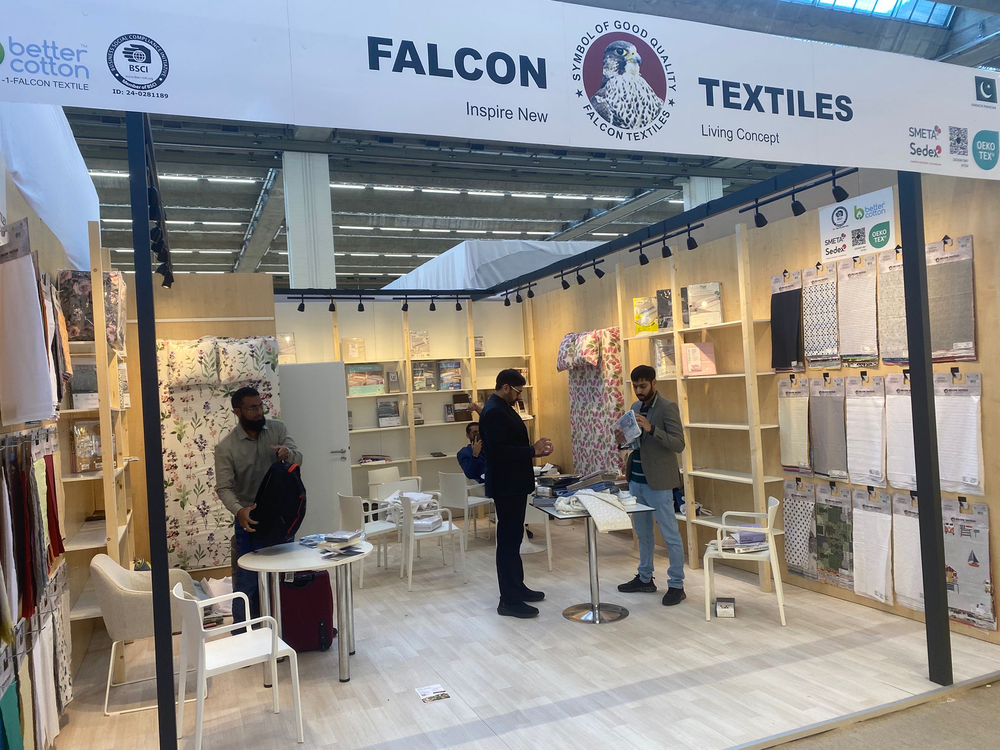 Textiles – Messestand