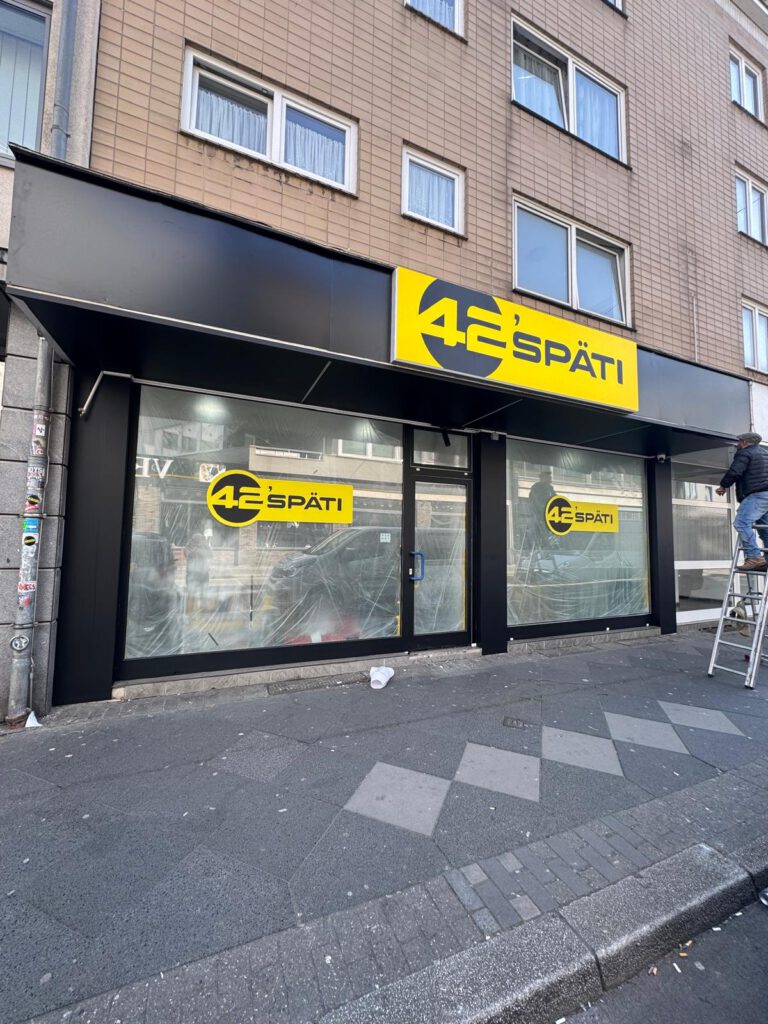Schaufensterfolierung Wuppertal – 42’späti